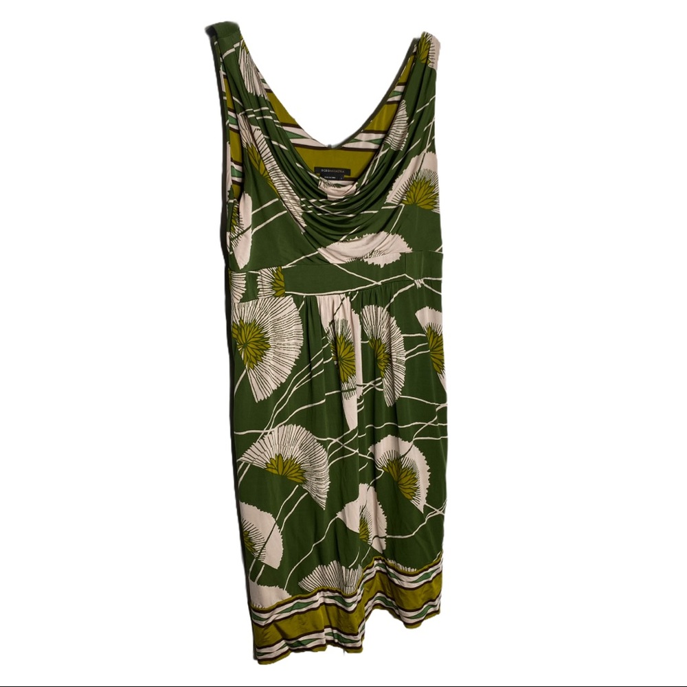 BCBGMaxazria Olive Sleeveless Dress Size Large - Picture 1 of 7